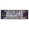 Signmission Military Discount Thank You For Your Service Banner Concession Stand Food Truck Single Sided B-72-30106 - alternate 1